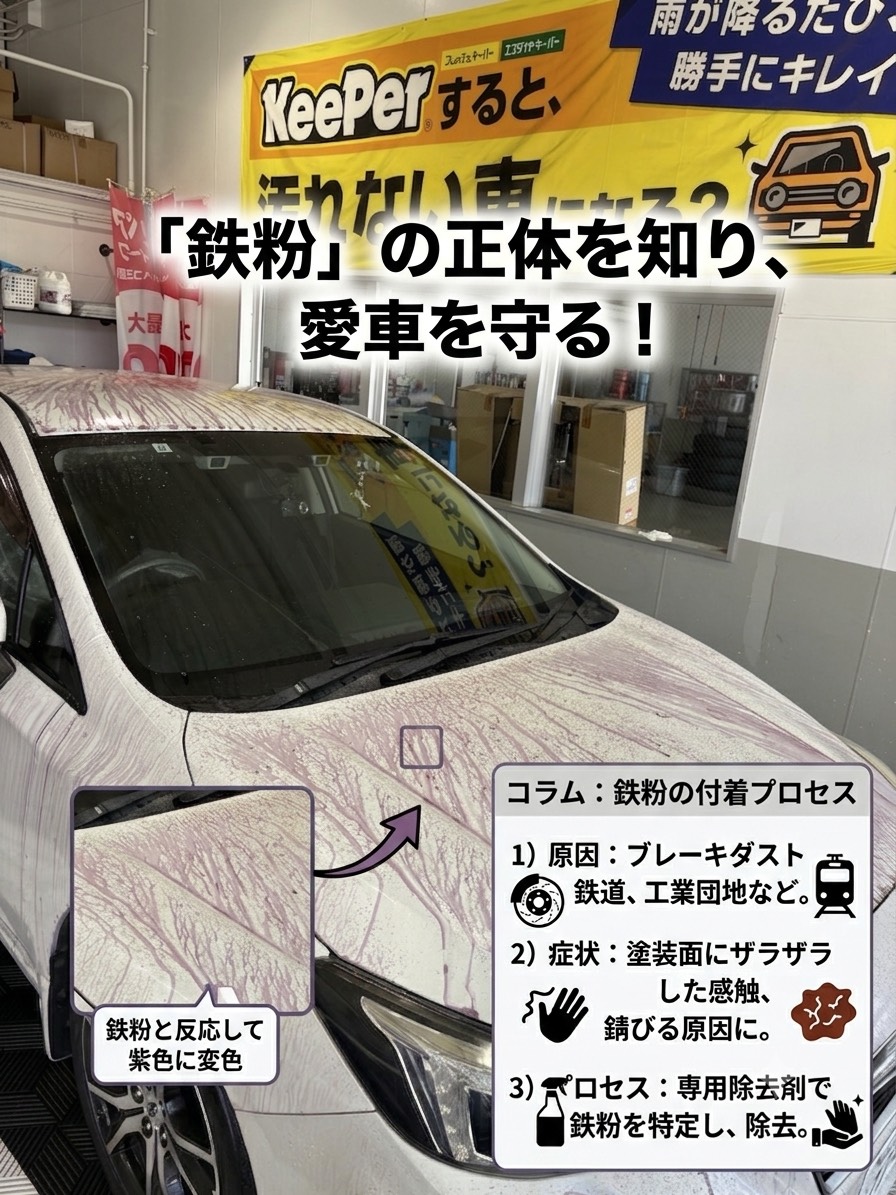 夏の愛車ケアにおすすめフレッシュキーパーと鉄粉除去でツヤUP🚗