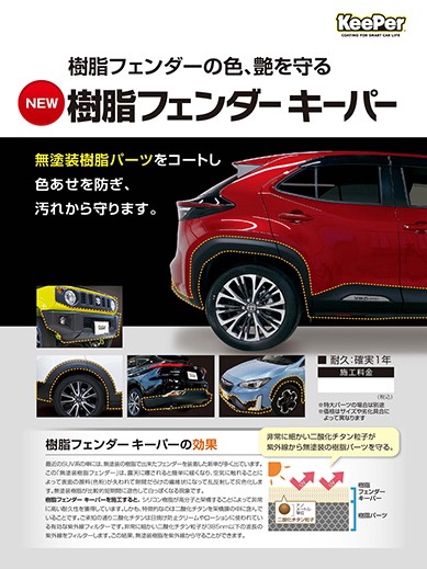 春の愛車ケアに最適 樹脂フェンダーキーパーとコーティングで美車維持🌸