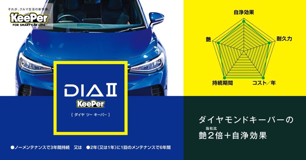ダイヤⅡキーパーで夏の愛車をピカピカに守ろう🚗💎