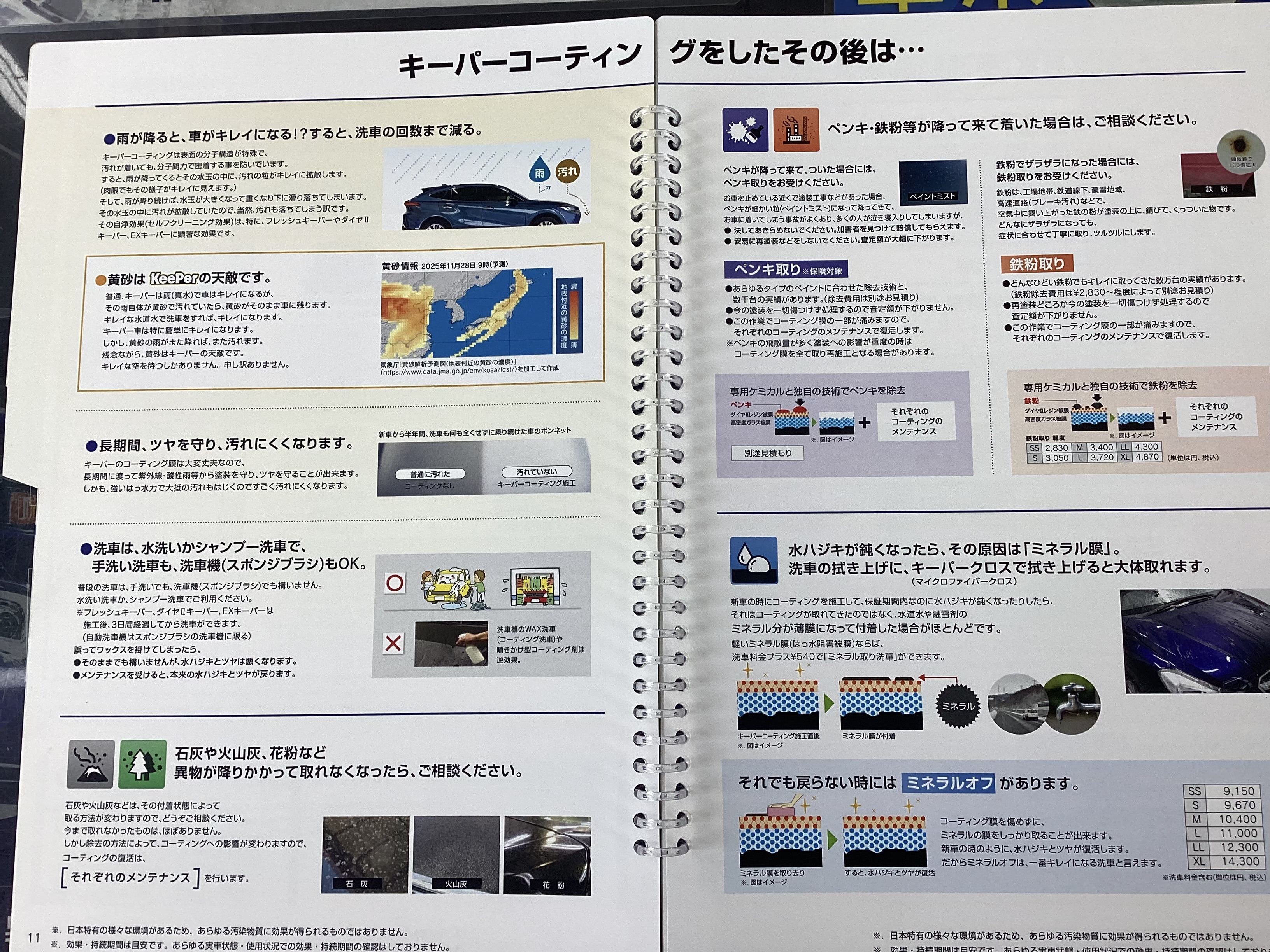 春の黄砂対策におすすめ手洗い洗車と梅雨前の愛車点検🚗