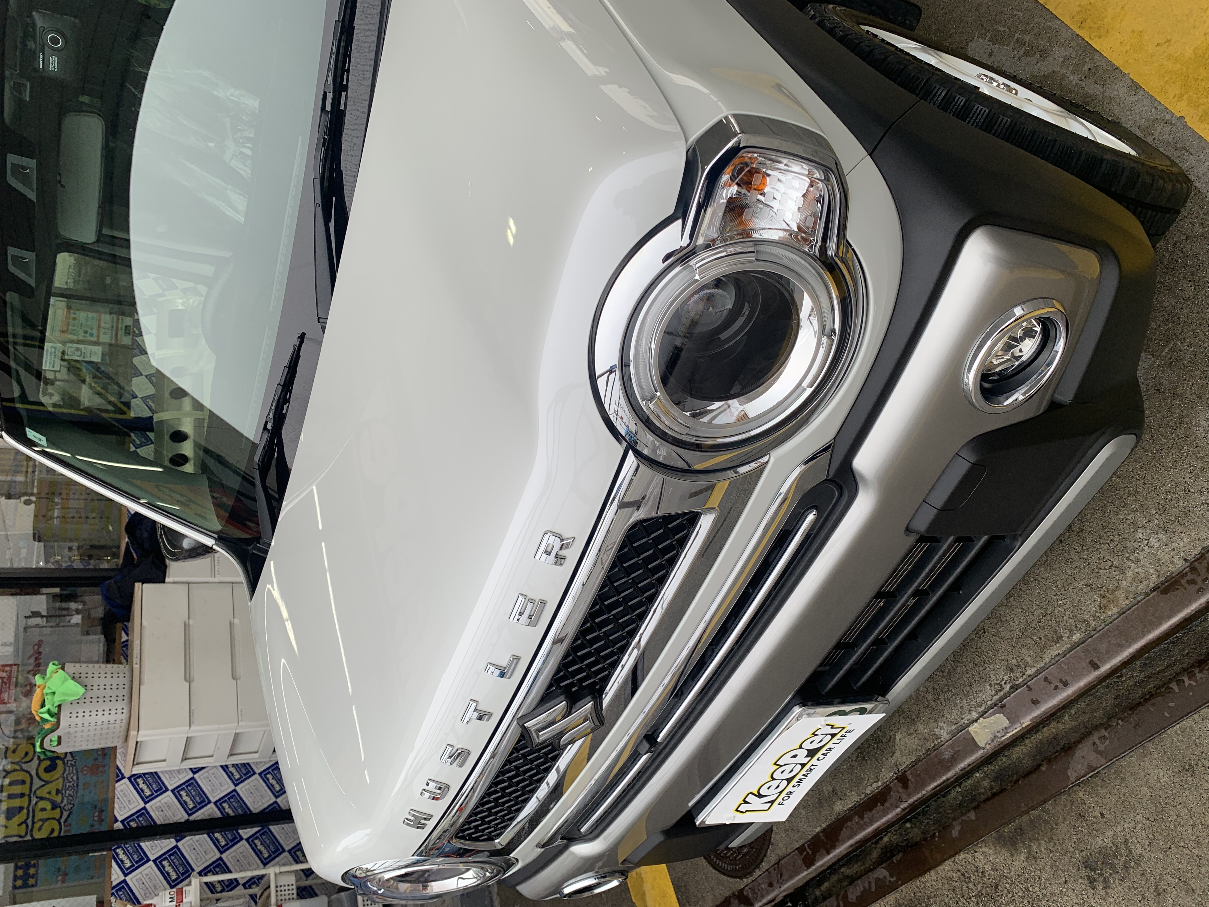 春の手洗い洗車で愛車ピカピカに安心点検も名神八日市TSで🚗