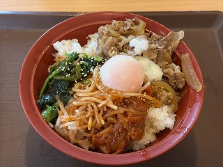 ビビンバ牛丼