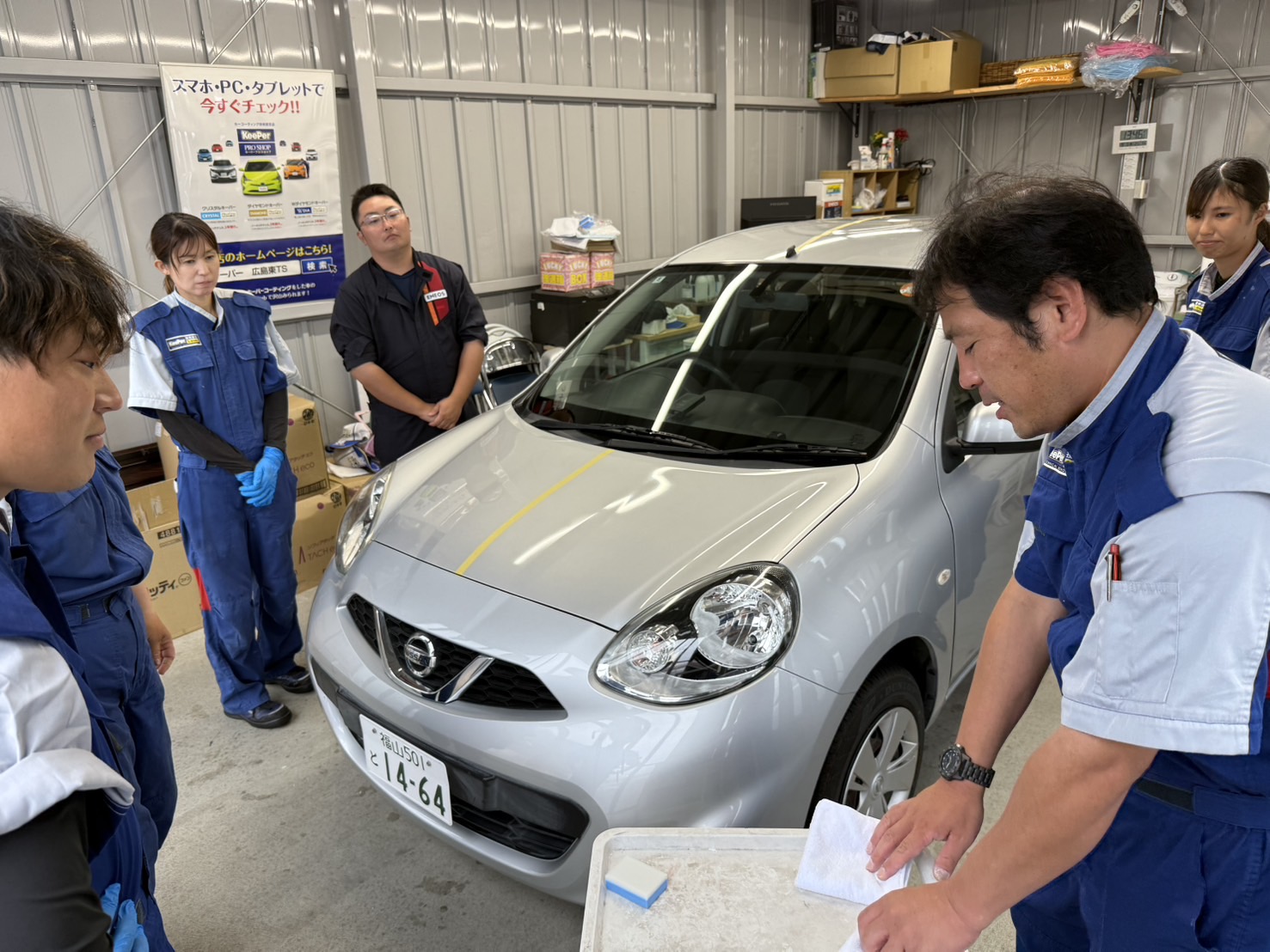 東広島TSでキーパー上達会を開催。キーパーコンテストに向けて練習中