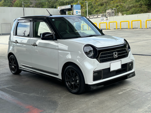 山陽道埴生インター上りTSで白いホンダN-ONEへフレッシュキーパーの施工後